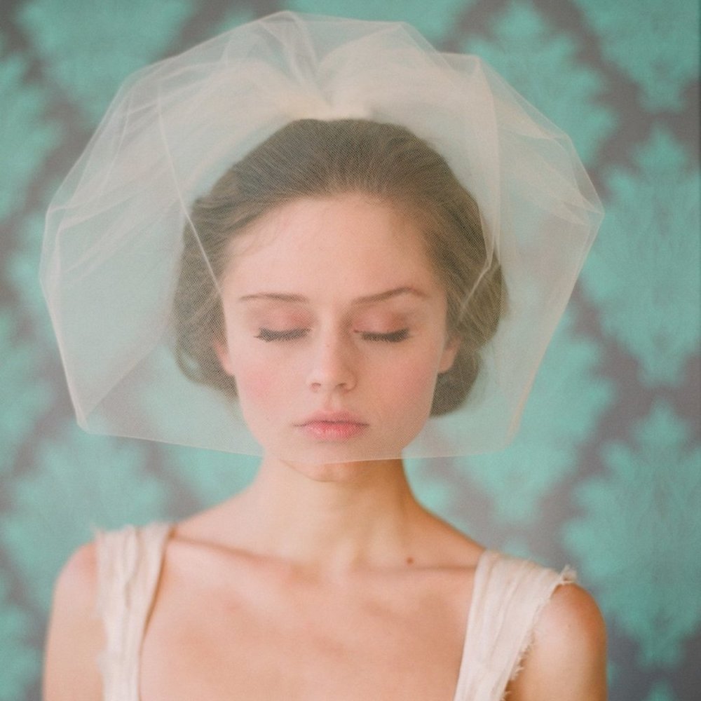 Twigs & Honey Double Layer Full Tulle Birdcage Veil